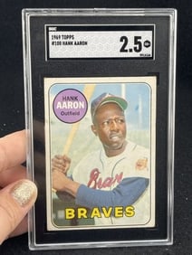 1969 Topps Hank Aaron Baseball Card