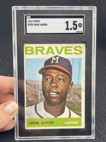 1964 Topps Hank Aaron Baseball Card