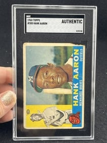 1960 Topps Hank Aaron Baseball Card