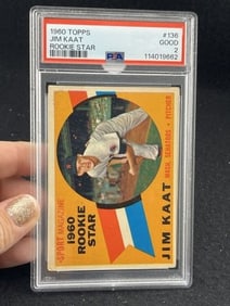 1960 Topps Jim Kaat Baseball Card