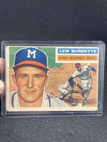 1956 Topps Lew Burdette Baseball Card