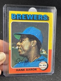 1975 Topps Hank Aaron Baseball Card