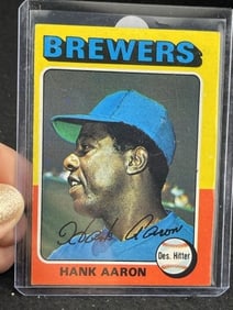 1975 Topps Hank Aaron Baseball Card
