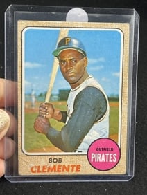 1968 Topps Bob Clemente Baseball Card