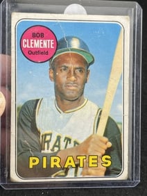 1969 Topps Bob Clemente Baseball Card
