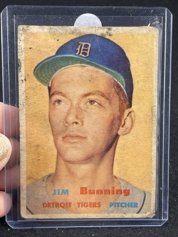 1957 Topps Jim Bunning Baseball Card (1 of 2)