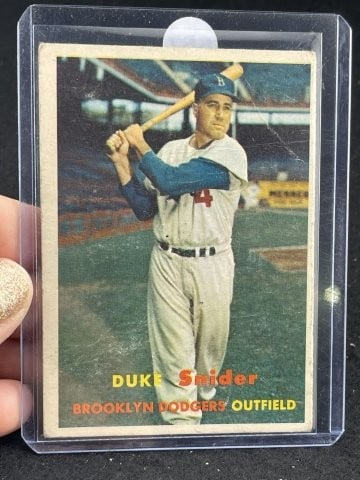 1957 Topps Duke Snider Baseball Card (1 of 2)