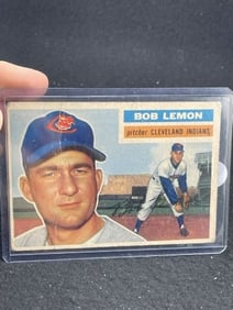 1956 Topps Bob Lemon Baseball Card