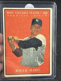 1961 Topps Roger Maris Baseball Card