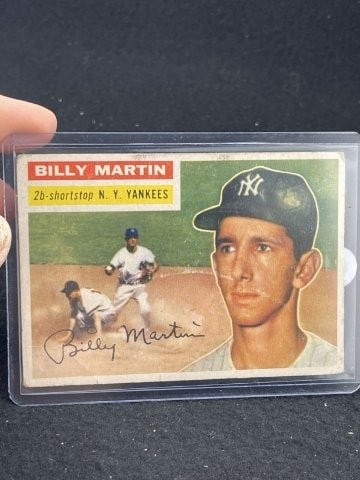 1956 Topps Billy Martin Baseball Card (1 of 2)