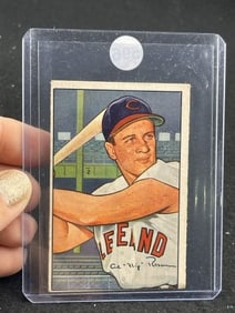 1952 Bowman Al Rosen Baseball Card