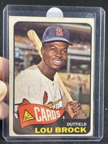 1965 Topps Lou Brock Baseball Card