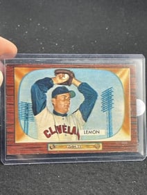 1955 Bowman Bob Lemon Baseball Card