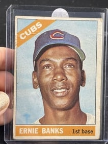 1966 Topps Ernie Banks Baseball Card
