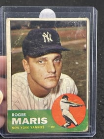 1963 Topps Roger Maris Baseball Card