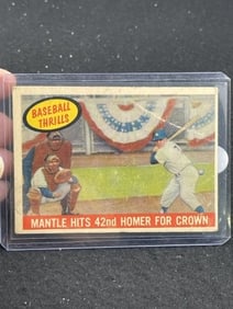 1959 Topps Mickey Mantle Baseball Card