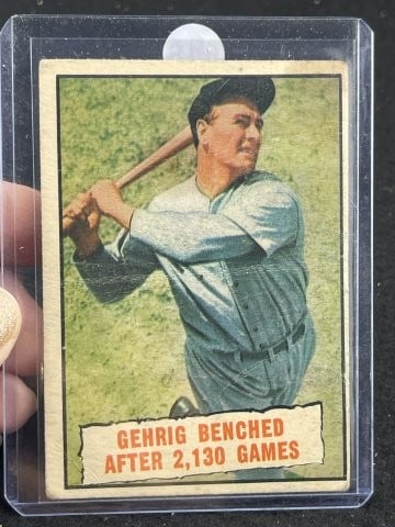 1961 Topps Lou Gehrig Baseball Card (1 of 2)