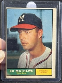 1961 Topps Eddie Mathews Baseball Card