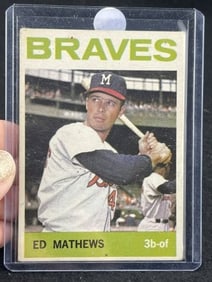 1964 Topps Eddie Mathews Baseball Card