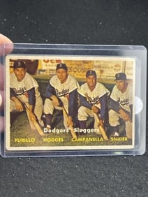 1957 Topps Roy Camanella & Duke Snider Baseball Card