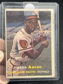1957 Topps Hank Aaron Baseball Card