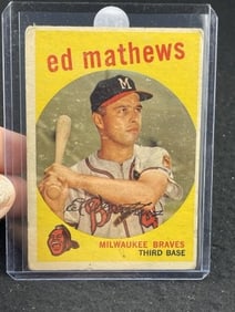 1959 Topps Eddie Mathews Baseball Card