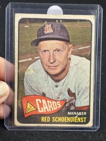 1965 Topps Red Schoendienst Baseball Card