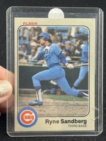 1983 Fleer Ryne Sandberg Baseball Card