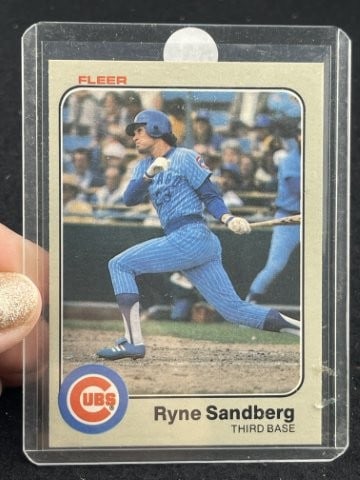 1983 Fleer Ryne Sandberg Baseball Card (1 of 2)