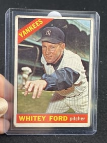 1966 Topps Whitey Ford Baseball Card