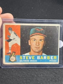 1960 Topps Steve Barber Baseball Card