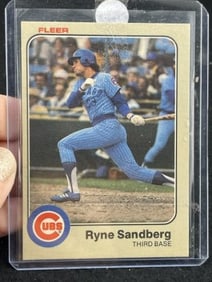 1983 Fleer Ryne Sandberg Baseball Card