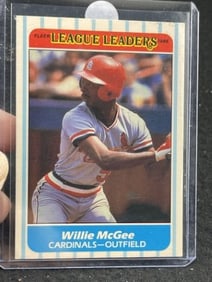 1986 Fleer Willie McGee Baseball Card