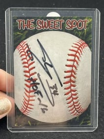 Shaq O'neal with Hall of Fame Inscription Hand Signed Authentic Autograph Card