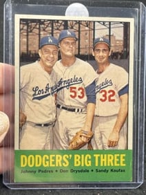 1963 Topps Sandy Koufax Baseball Card