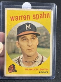 1959 Warren Spahn Baseball Card