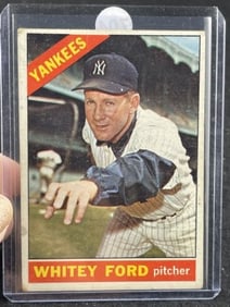 1966 Topps Whitey Ford Baseball Card