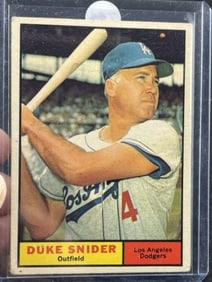1961 Topps Duke Snider Baseball Card
