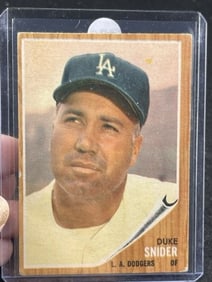 1962 Topps Duke Snider Baseball Card