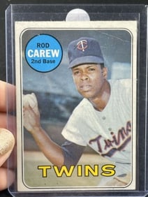 1969 Topps Rod Carew Baseball Card