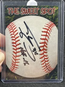 Shaq O'neal with Hall of Fame Inscription Hand Signed Authentic Autograph Card