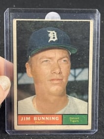 1961 Topps Jim Bunning Baseball Card