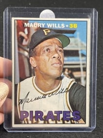 1967 Topps Maury Wills Baseball Card