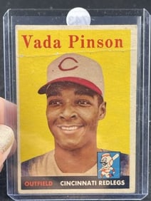 1958 Topps Vada Pinson Baseball Card