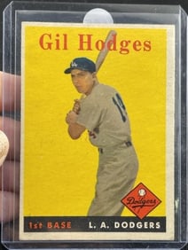1958 Topps Gil Hodges Baseball Card