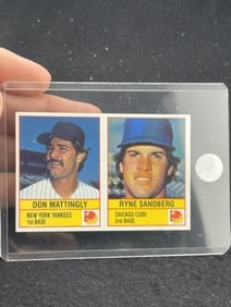 1986 Ryne Sandberg & Don Mattingly Baseball Card