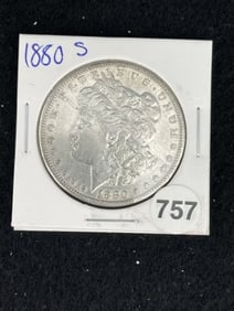 1880 S Morgan Silver Dollar Coin