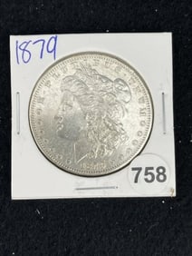 1879 Morgan Silver Dollar Coin