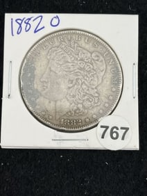 1882 O Morgan Silver Dollar Coin