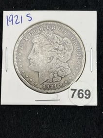 1921 S Morgan Silver Dollar Coin